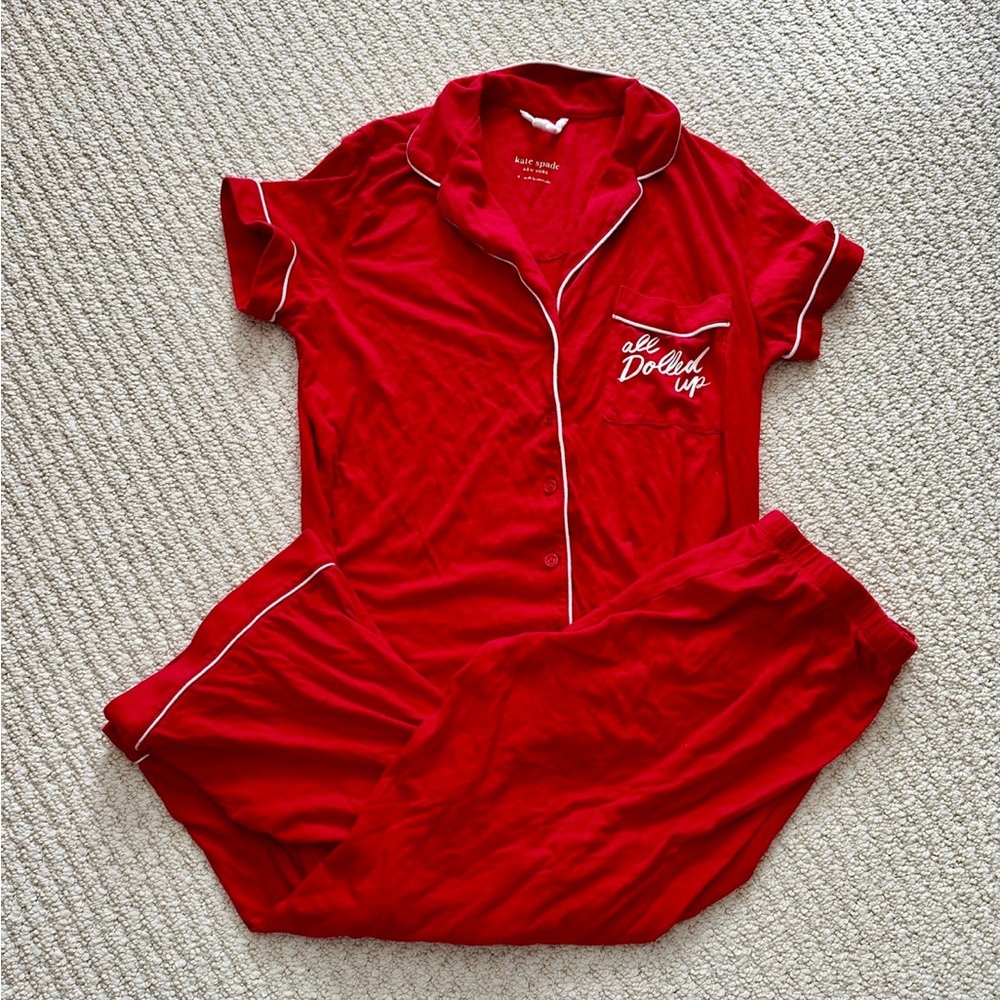 Kate Spade All Dolled Up Red Pajamas